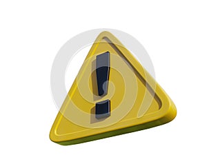 Yellow TriangleÂ Warning Sign with Exclamation Mark